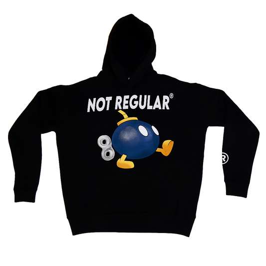 BLACK NOT REGULAR HOODIE