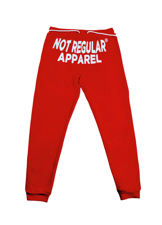 RED NOT REGULAR APPAREL JOGGERS