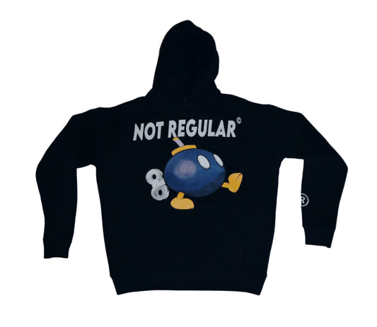 BLACK NOT REGULAR HOODIE